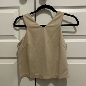 Suede tank top